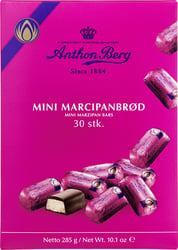 Anthon Berg 30 mini marcipanbrød i æske 285g