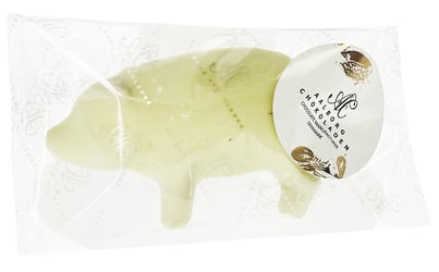 Hvid Marcipangris med Lakrids 30g Aalborg Chokoladen