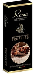Roma Chokoladetrøfler med flager af mørk chokolade