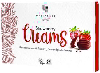 Chocolate Creams Strawberry i flad æske