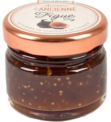 Mini glas med fransk figen syltetøj