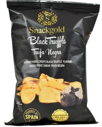 Spanske Gourmetchips med sort trøffel 125g