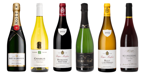 Bourgogne og Champagne-kassen