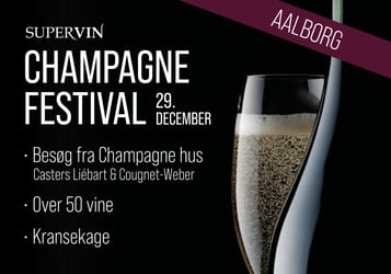 Champagnefestival Aalborg mandag den 29. december kl. 15-17