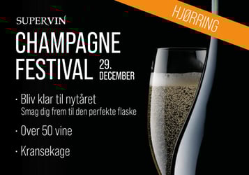 Champagnefestival Hjørring mandag den 29. december kl. 15-17