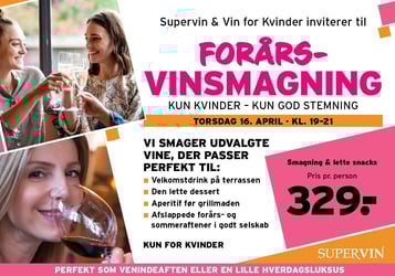 Forårsvinsmagning kun for kvinder