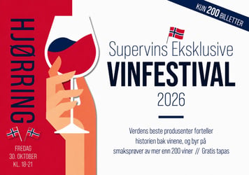 Supervins Exklusive Vinfestival i Hjørring Norge-billet