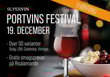 Portvinsfestival Hjørring fredag den 19.december kl. 15-17