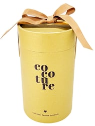 Mixet Cocoture chokoladekugler & karamelmix i guld gaverør