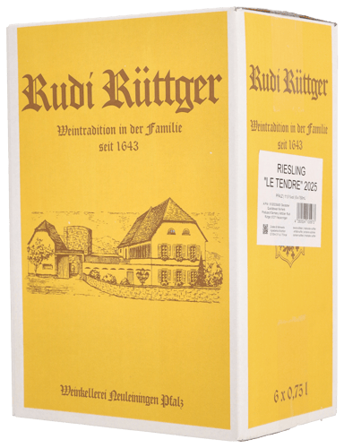 Rudi Rüttger Riesling "Le Tendre" halvtorr Pfalz 2025