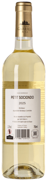 Petit Sociondo Bordeaux Blanc 2025