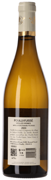 Domaine Pascal Renaud Pouilly-Fuissé Vieilles Vignes 2024
