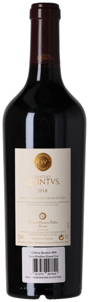 Château Quintus Saint-Emilion Grand Cru 2018 i trækasse
