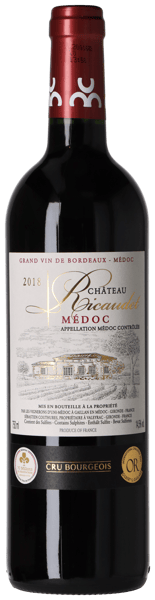 Château Ricaudet Médoc Cru Bourgeois 2018 i trækasse