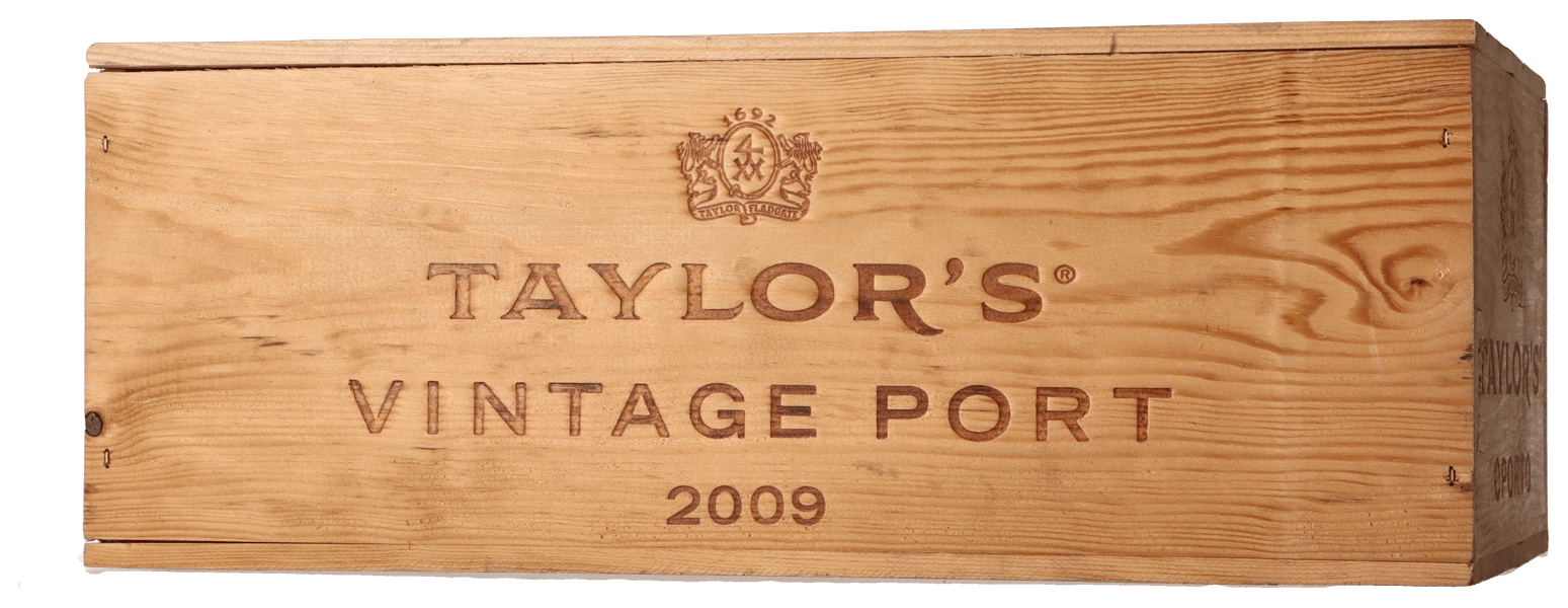 Taylors Vintage Port 2009 i 6 styk trækasse