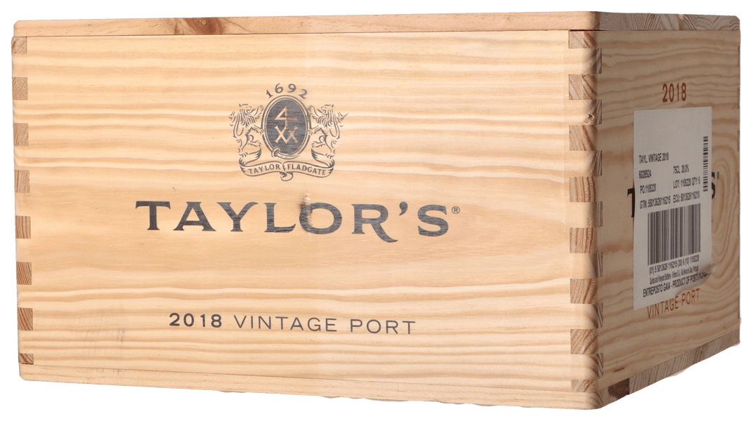 Taylor's Vintage Port 2018 i Trækasse