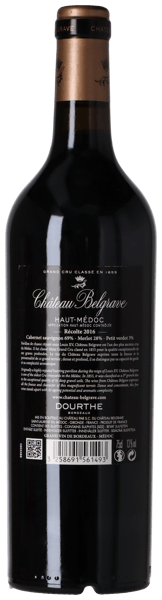 Chateau Belgrave Haut-Medoc 5. Cru Classe 2016 4+1 Magnum i trækasse