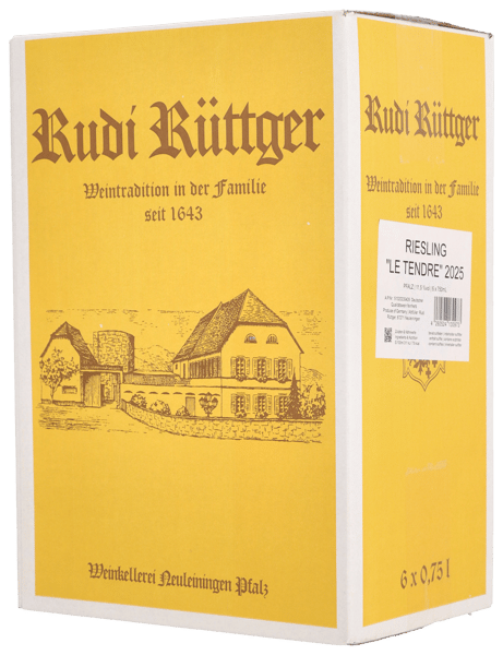 Rudi Rüttger Riesling "Le Tendre" halvtorr Pfalz 2025