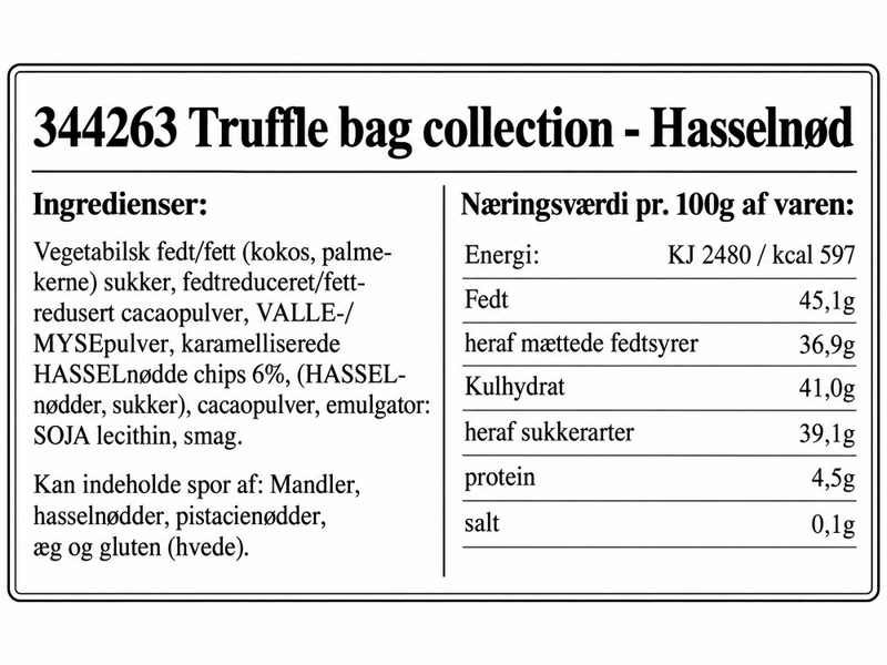 Truffle bag collection - Hasselnød