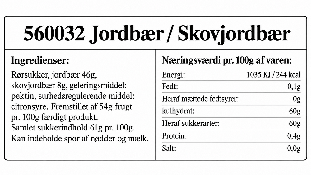 Ancienne Jordbær og skovjordbær syltetøj