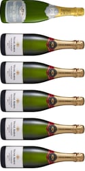 Bobler Smagekasse - 1 Blanc de Blanc Champagne og 5 Cremant de Bourgogne