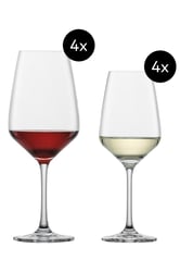 8 stk Schott Zwiesel Tulip sæt 4 rødvin + 4 hvidvin