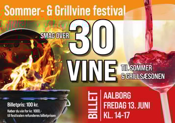 Sommer- & Grillvine festival Fredag Aalborg