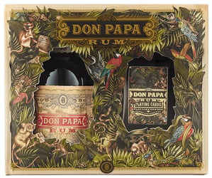 Don Papa Single Island Rum med kortspil