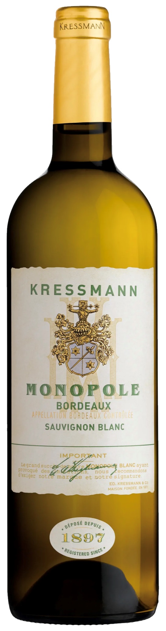 Kressmann Monopole Bordeaux Sauvignon Blanc 2019 | Supervin